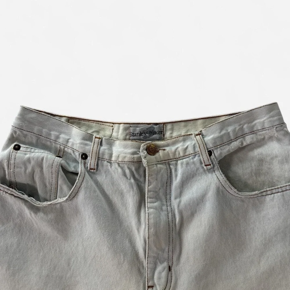 Vintage Stanley Blacker‎ Light blue denim shorts